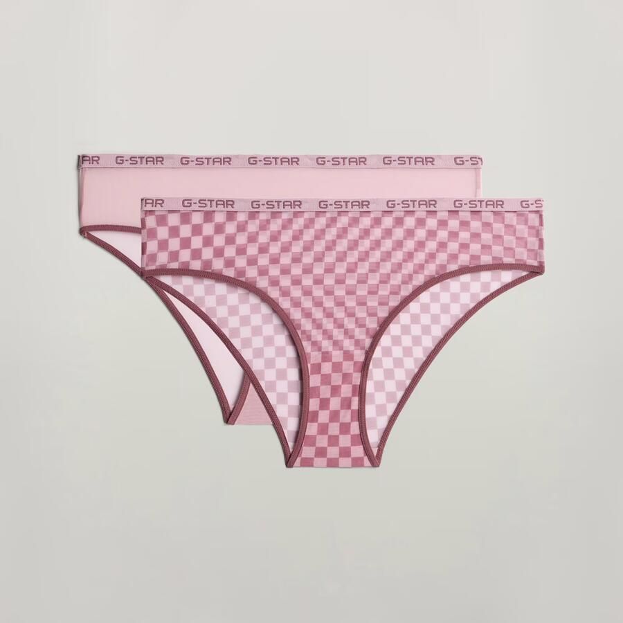 G-Star RAW Mesh Brazilian Slip Set van 2 Bruin Dames