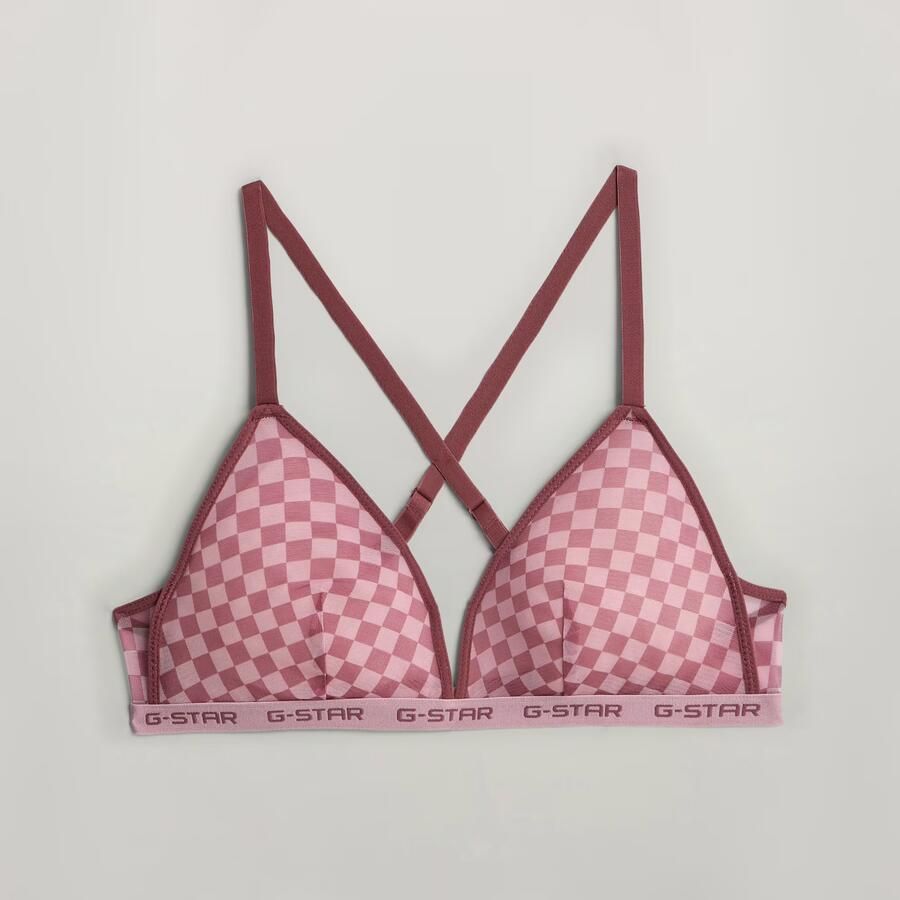 G-Star RAW Mesh Triangle Bralette Set van 2 Bruin Dames - Foto 2