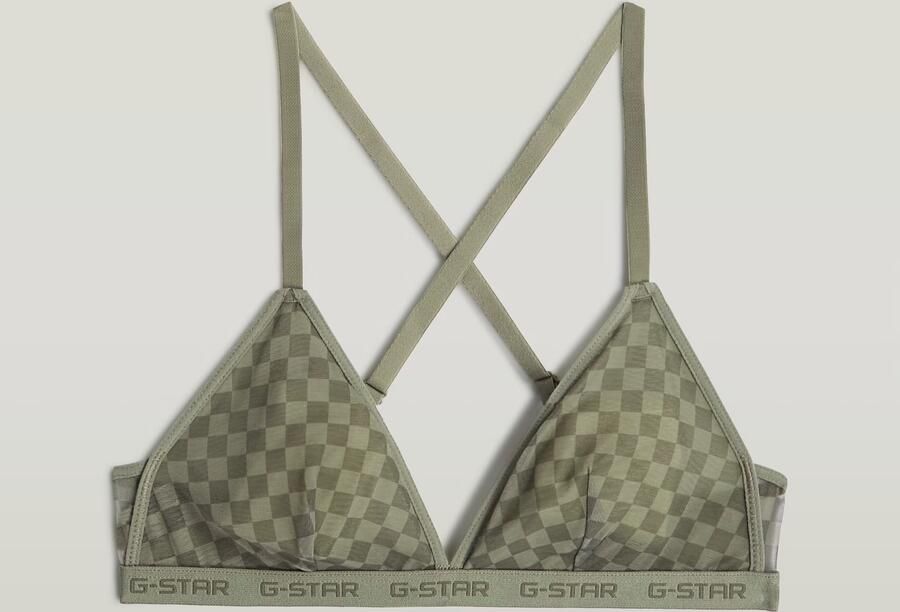 G-Star RAW Mesh Triangle Bralette Set van 2 Groen Dames - Foto 3