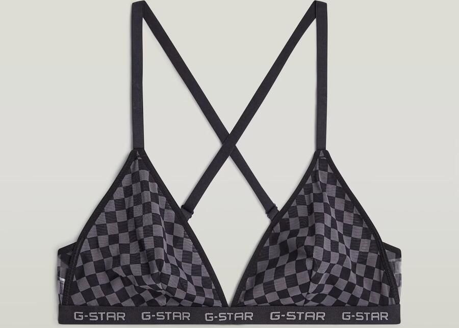 G-Star RAW Mesh Triangle Bralette Set van 2 Zwart Dames - Foto 3