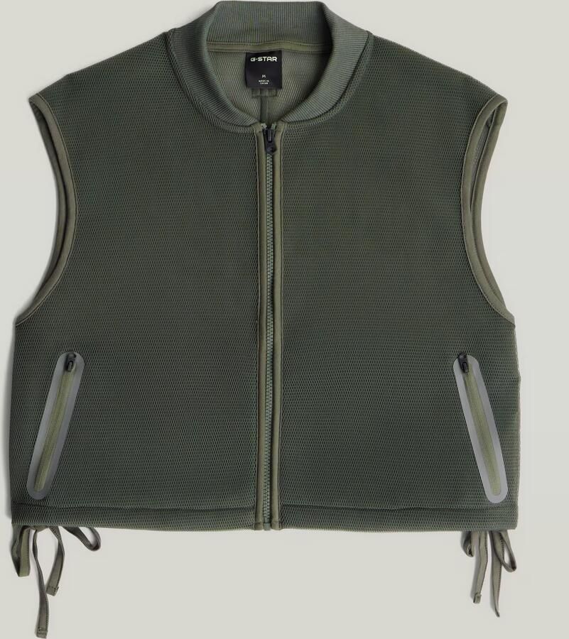 G-Star RAW Meshy Binding Bodywarmer Groen Dames