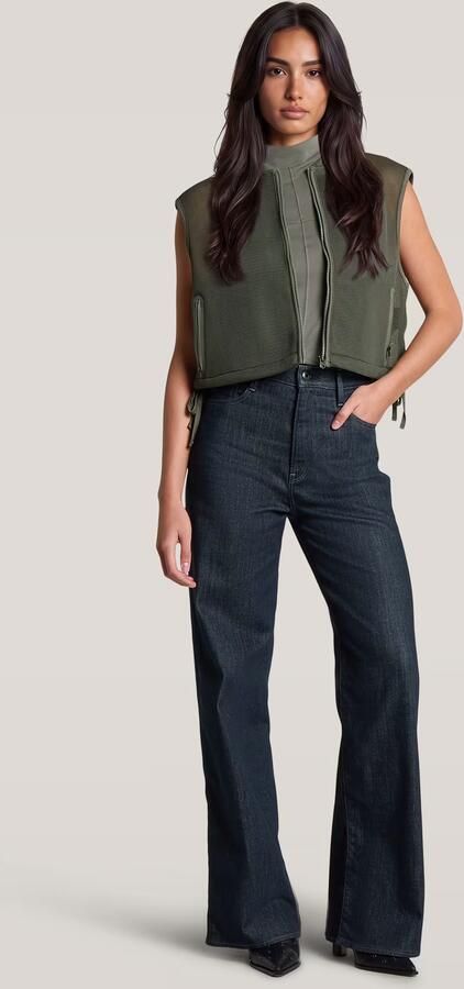 G-Star RAW Meshy Binding Bodywarmer Groen Dames - Foto 4