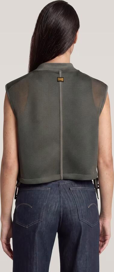 G-Star RAW Meshy Binding Bodywarmer Groen Dames - Foto 6