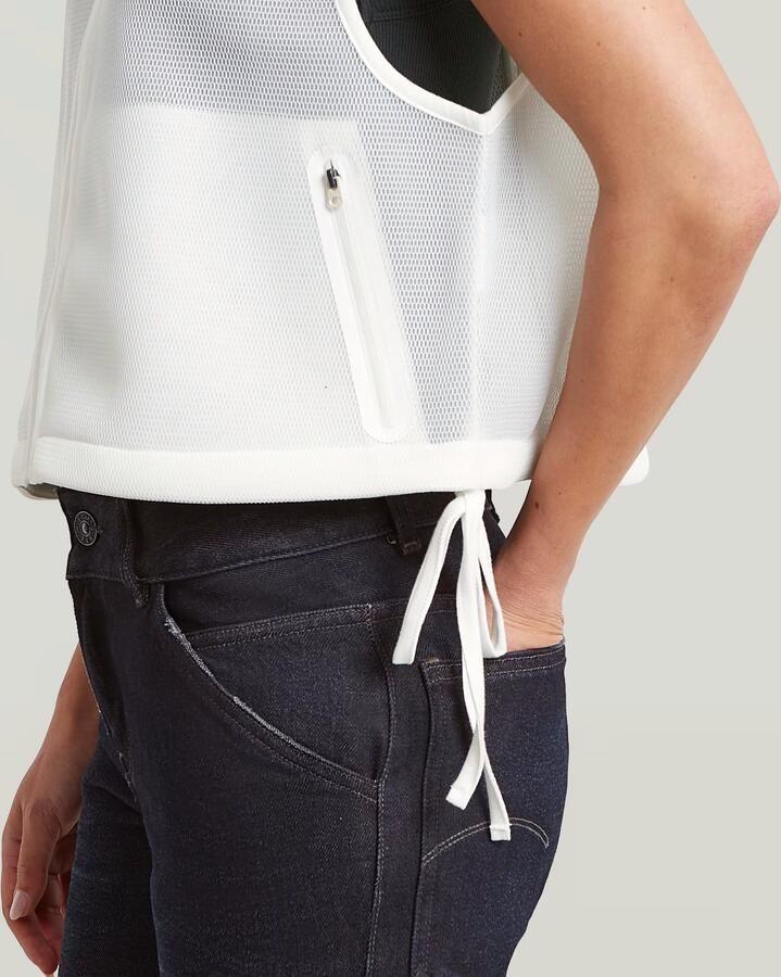 G-Star RAW Meshy Binding Bodywarmer Wit Dames - Foto 4