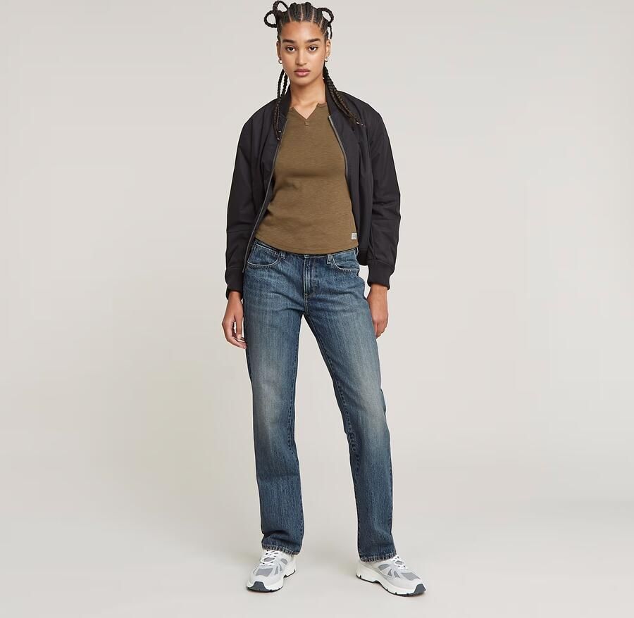 G-Star RAW Micro Placket Slim Top Groen Dames - Foto 4