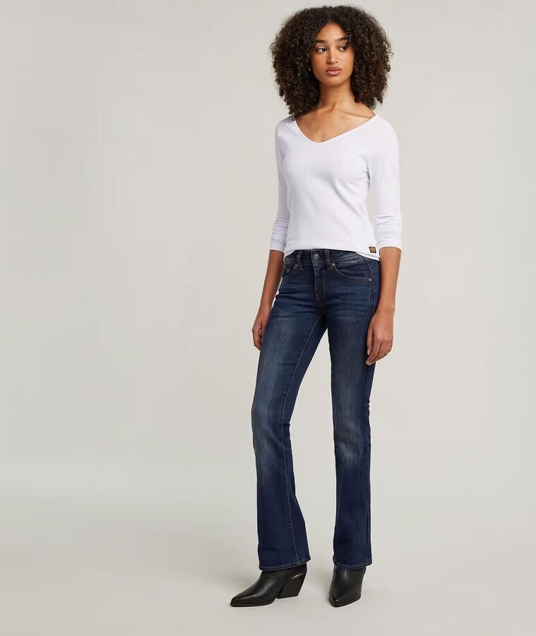 G-Star Raw Jeans D01896 6553 L.32 MIDGE BOOTCUT-89 DK AGED - Foto 13