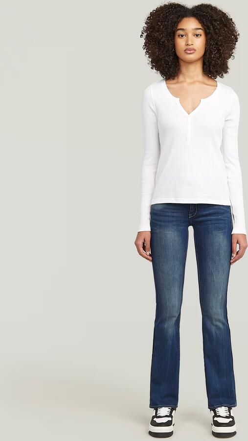 G-Star RAW Midge Bootcut Jeans II Donkerblauw Dames - Foto 4