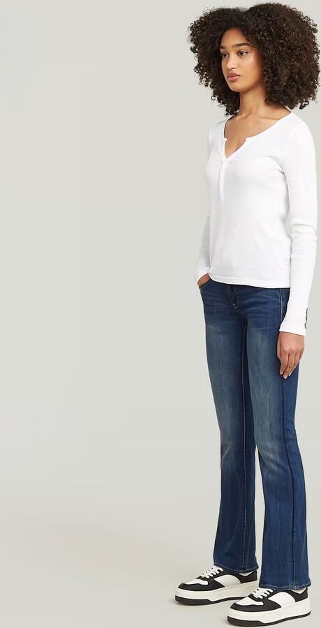 G-Star RAW Midge Bootcut Jeans II Donkerblauw Dames - Foto 5