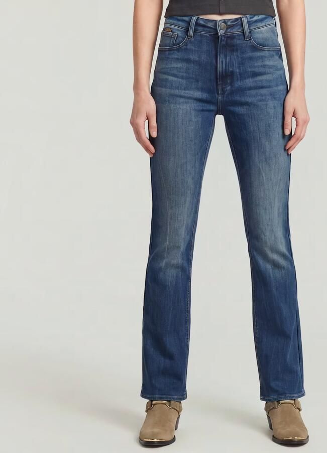 G-Star RAW Midge Bootcut Jeans II Donkerblauw Dames - Foto 5
