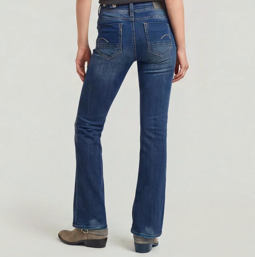 G-Star RAW Midge Bootcut Jeans II Donkerblauw Dames - Foto 3