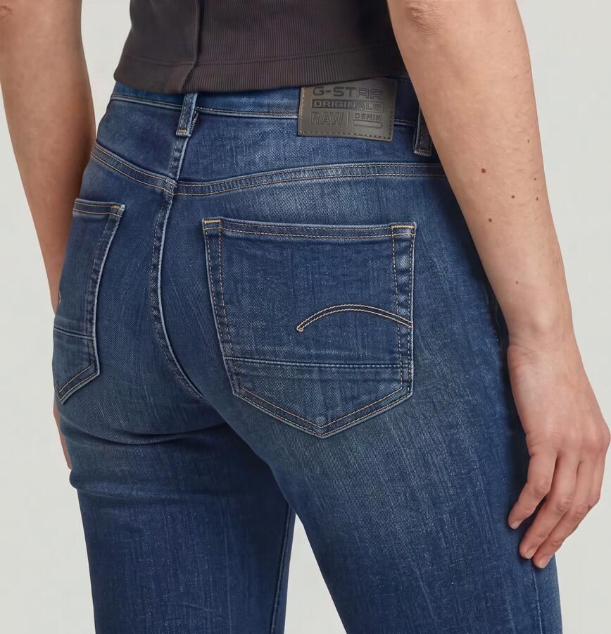 G-Star RAW Midge Bootcut Jeans II Donkerblauw Dames - Foto 4