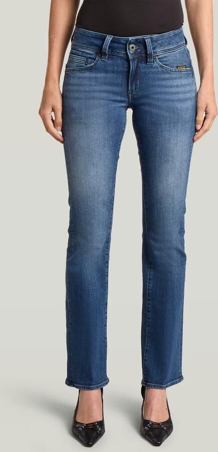 G-Star RAW Midge Bootcut Jeans Midden blauw Dames