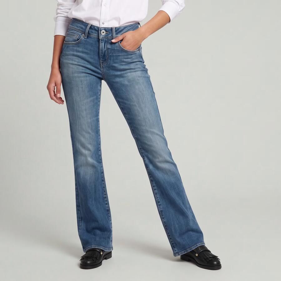 G-Star RAW Midge Bootcut Jeans Midden blauw Dames - Foto 5