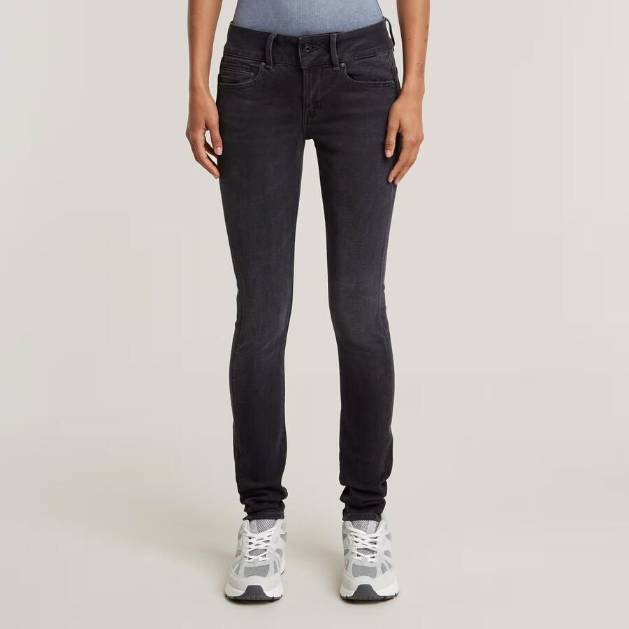 G-Star RAW Midge Cody Mid Skinny Jeans Zwart Dames