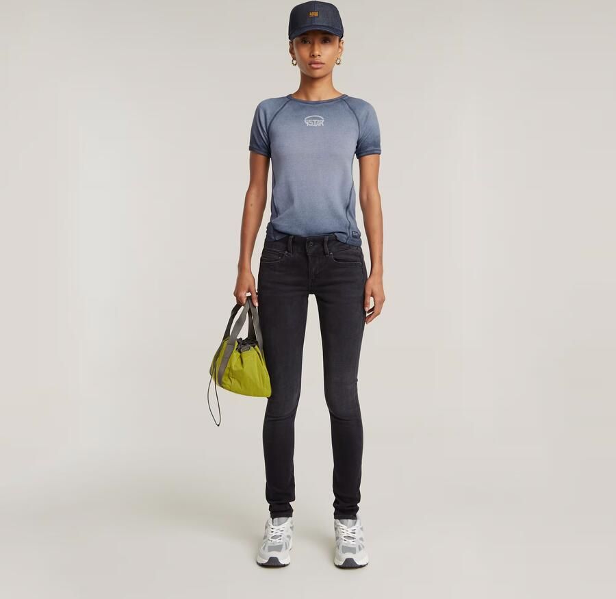 G-Star RAW Midge Cody Mid Skinny Jeans Zwart Dames - Foto 5