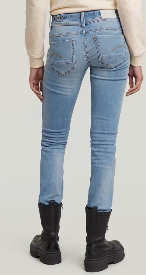 G-Star RAW Straight jeans Midge 5-pocketsmodel met markante stiknaden - Foto 8