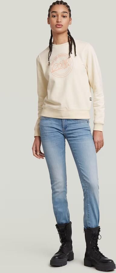 G-Star RAW Straight jeans Midge 5-pocketsmodel met markante stiknaden - Foto 12