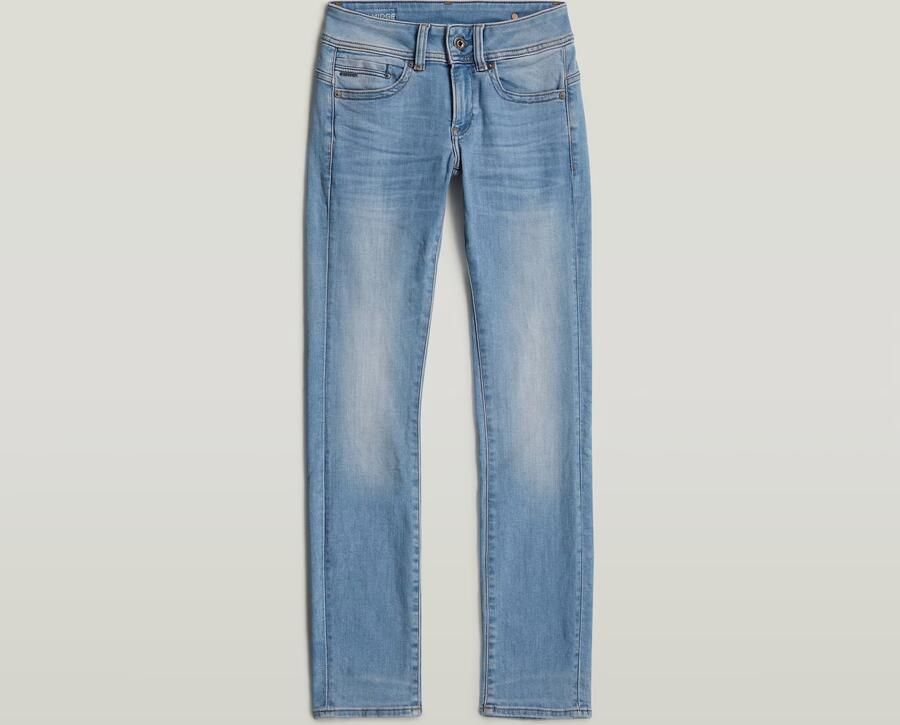 G-Star RAW Straight jeans Midge 5-pocketsmodel met markante stiknaden - Foto 2