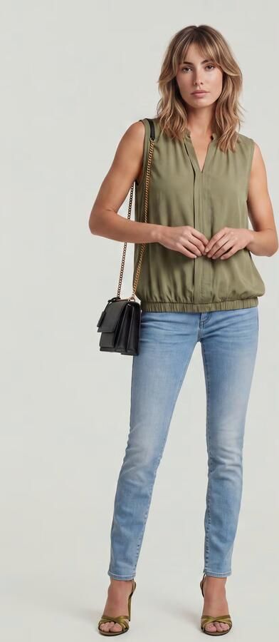 G-Star RAW Straight jeans Midge 5-pocketsmodel met markante stiknaden - Foto 16