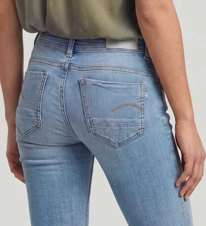 G-Star RAW Straight jeans Midge 5-pocketsmodel met markante stiknaden - Foto 9