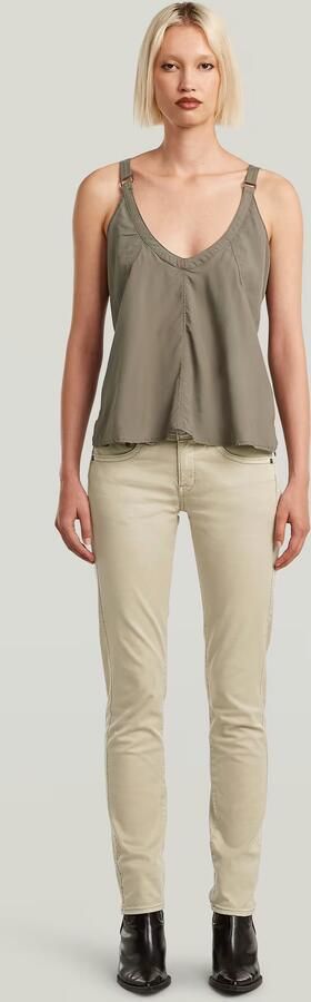 G-Star RAW Midge Slim Straight Chino Beige Dames - Foto 6