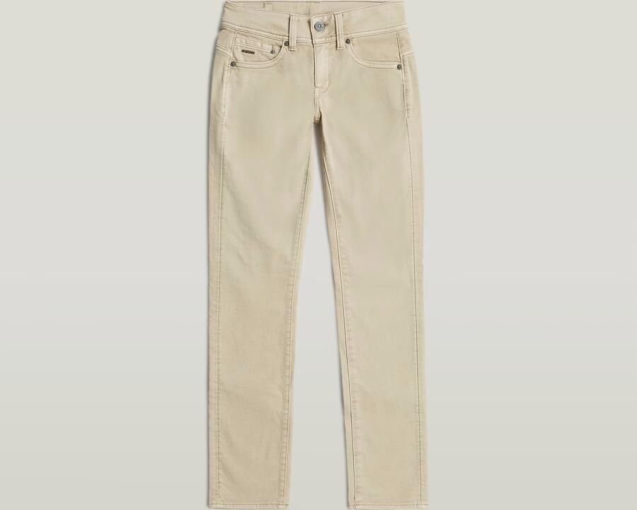 G-Star RAW Midge Slim Straight Chino Beige Dames - Foto 3