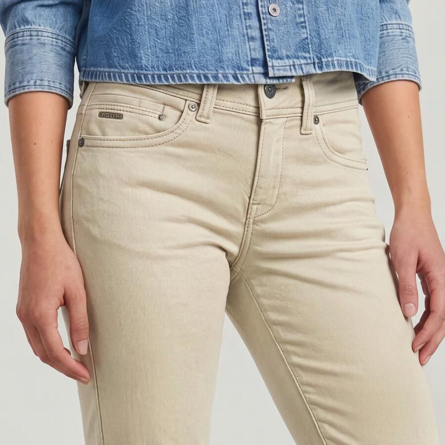 G-Star RAW Midge Slim Straight Chino Beige Dames - Foto 3