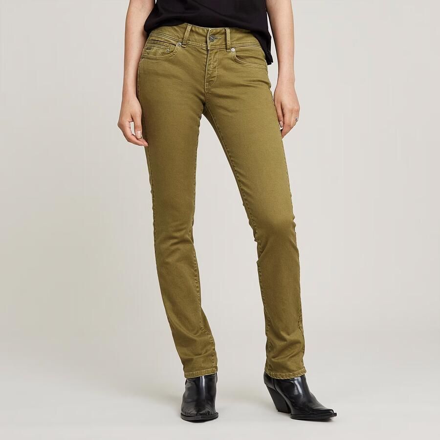 G-Star RAW Midge Slim Straight Chino Groen Dames - Foto 7