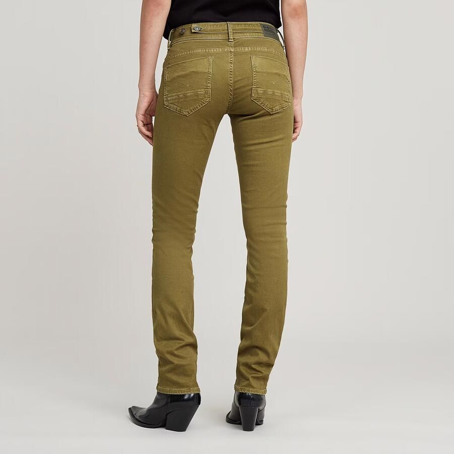 G-Star RAW Midge Slim Straight Chino Groen Dames