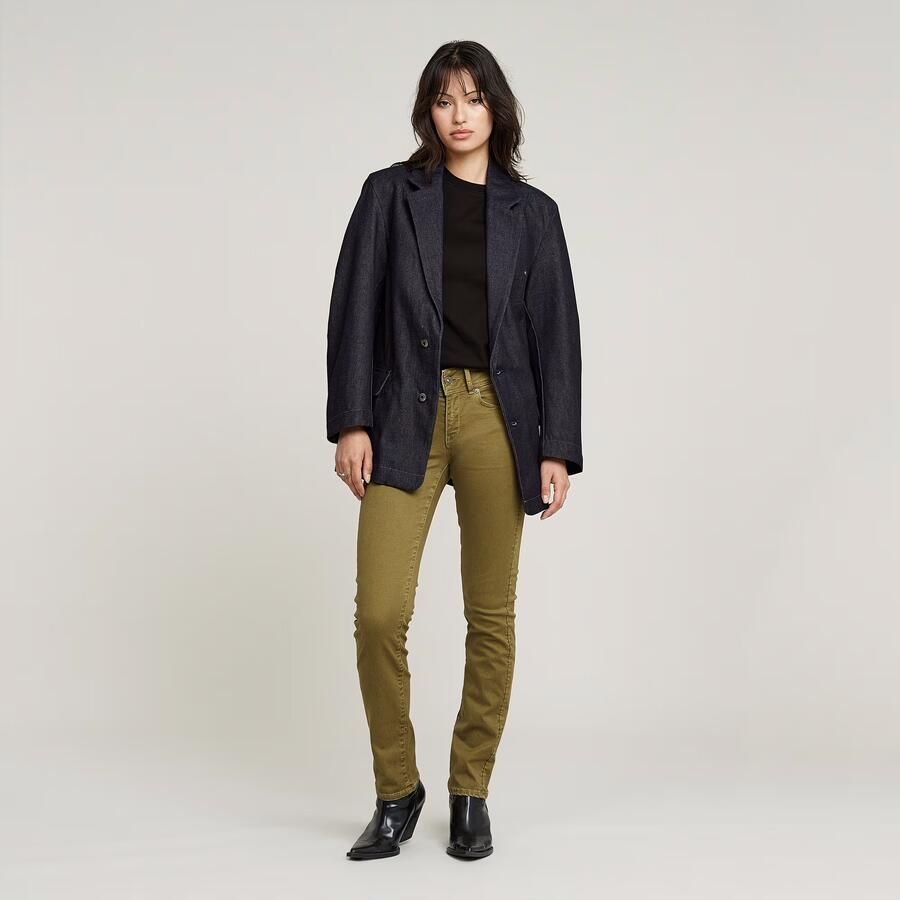 G-Star RAW Midge Slim Straight Chino Groen Dames - Foto 2