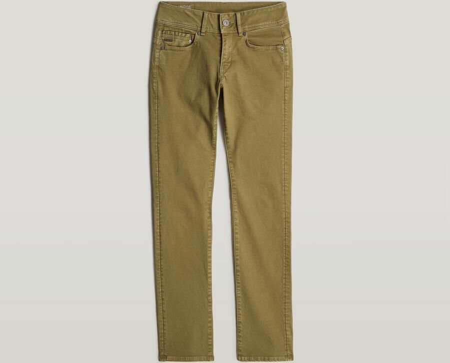 G-Star RAW Midge Slim Straight Chino Groen Dames - Foto 6