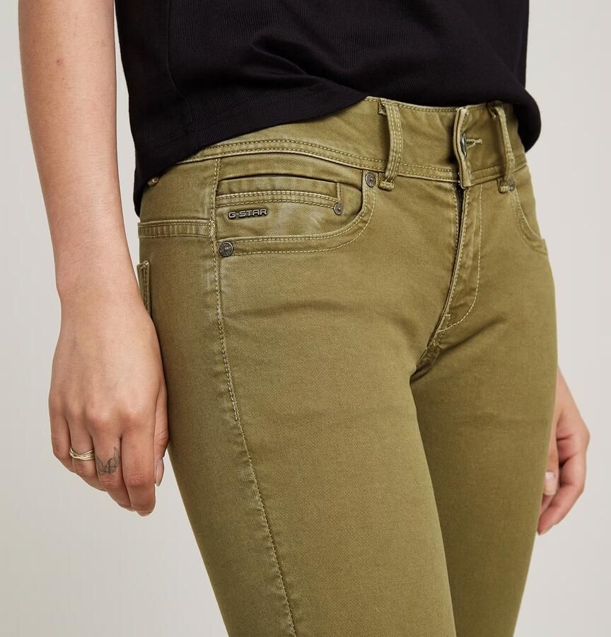 G-Star RAW Midge Slim Straight Chino Groen Dames - Foto 4