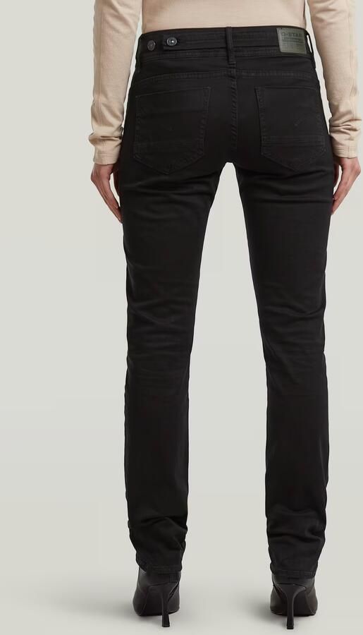 G-Star RAW Midge Slim Straight Chino Zwart Dames - Foto 6