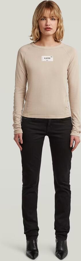 G-Star RAW Midge Slim Straight Chino Zwart Dames - Foto 5