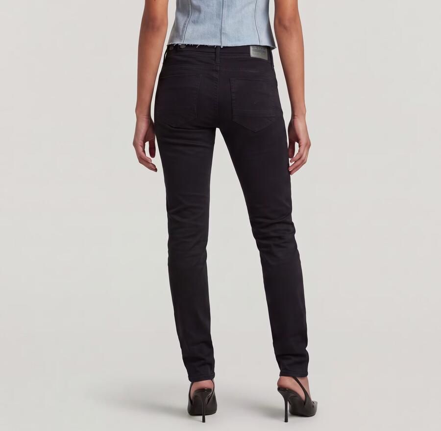 G-Star RAW Midge Slim Straight Chino Zwart Dames - Foto 3