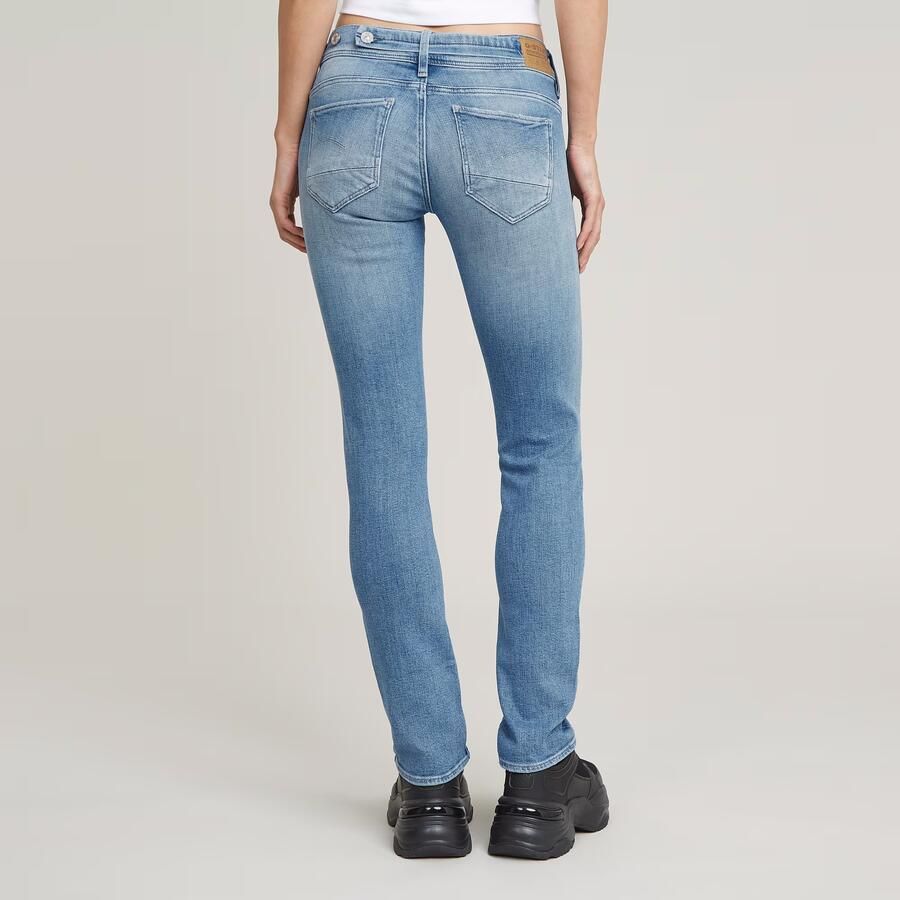 G-Star Raw Jeans D26424-D441 MIDGE SLIM STRAIGHT-H070 FADED ALLOY BLUE