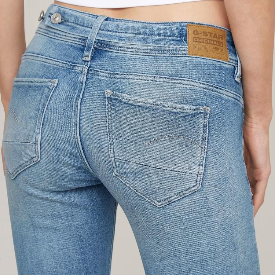 G-Star Raw Jeans D26424-D441 MIDGE SLIM STRAIGHT-H070 FADED ALLOY BLUE - Foto 4