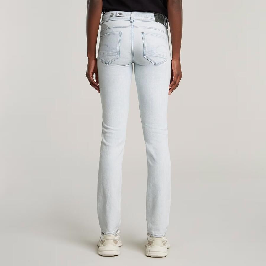G-Star RAW Midge Slim Straight Jeans Lichtblauw Dames