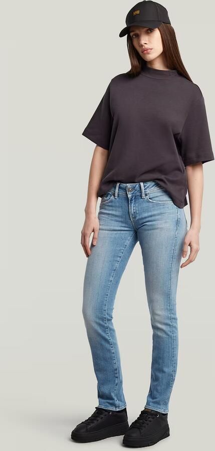 G-Star RAW Midge Slim Straight Jeans Lichtblauw Dames - Foto 5