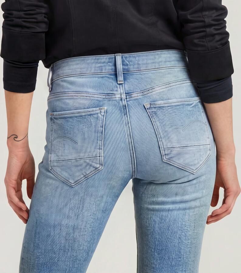 G-Star Raw Jeans D26424-D441 MIDGE SLIM STRAIGHT-H070 FADED ALLOY BLUE - Foto 6