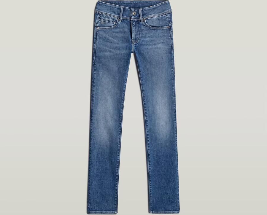G-Star Raw Jeans D26424-D760 MIDGE SLIM STRAIGHT-H073 FADED BLUE STREAM - Foto 6