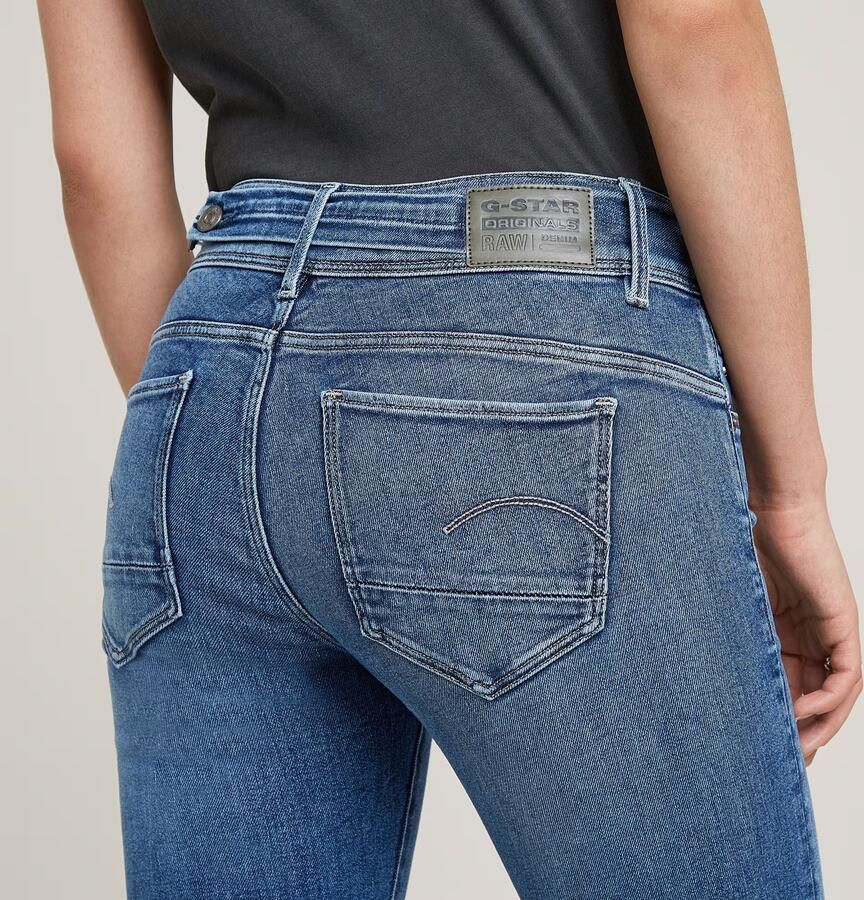 G-Star Raw Jeans D26424-D760 MIDGE SLIM STRAIGHT-H073 FADED BLUE STREAM - Foto 5