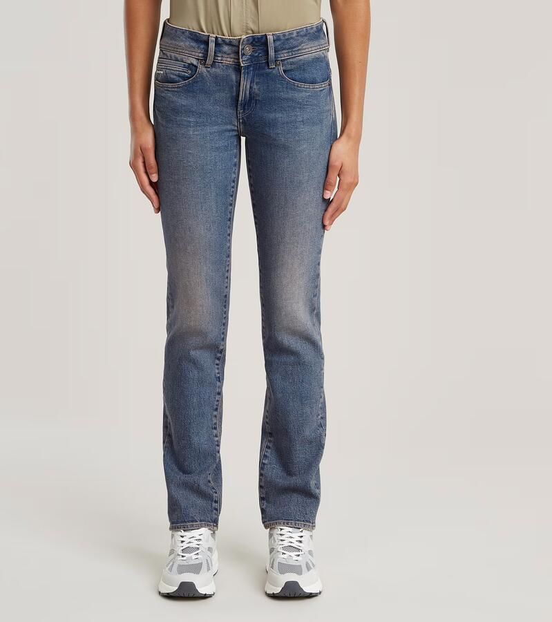G-Star RAW Midge Slim Straight Jeans Midden blauw Dames - Foto 7