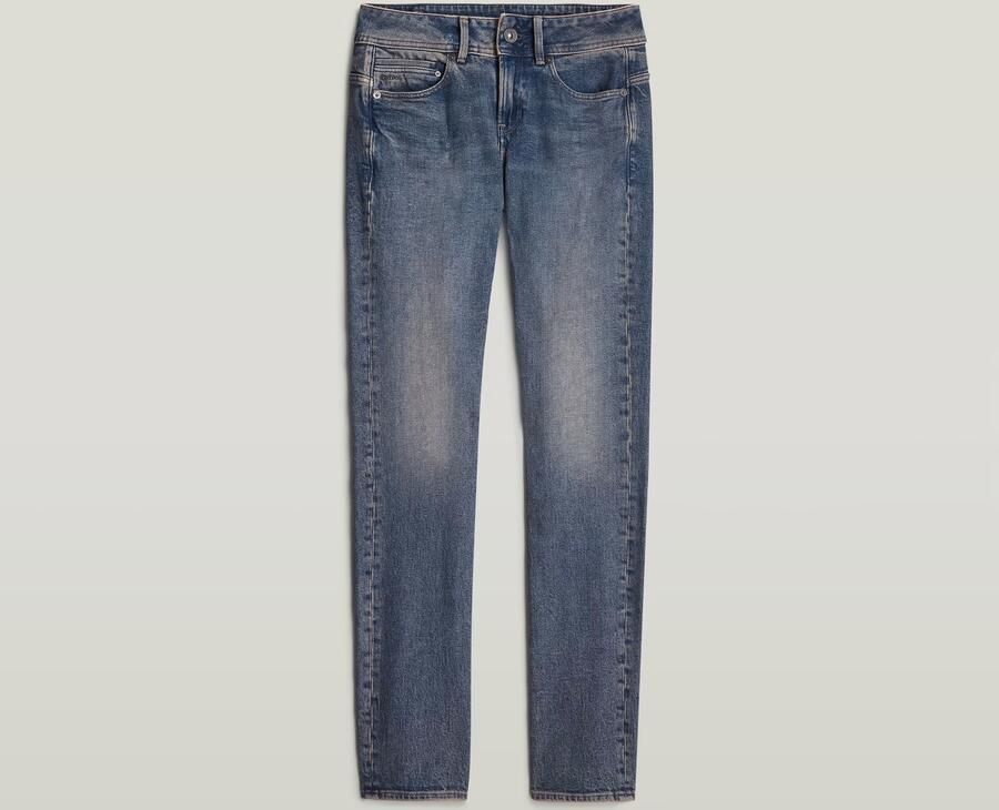 G-Star RAW Midge Slim Straight Jeans Midden blauw Dames - Foto 6