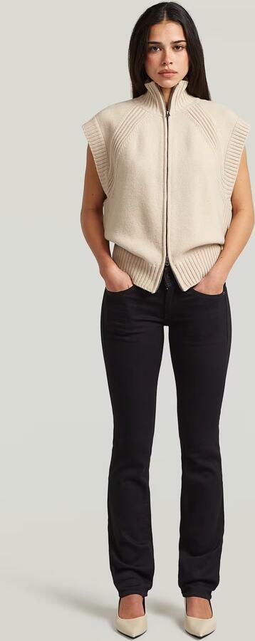 G-Star RAW Midge Slim Straight Jeans Zwart Dames - Foto 6