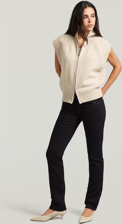 G-Star RAW Midge Slim Straight Jeans Zwart Dames - Foto 5