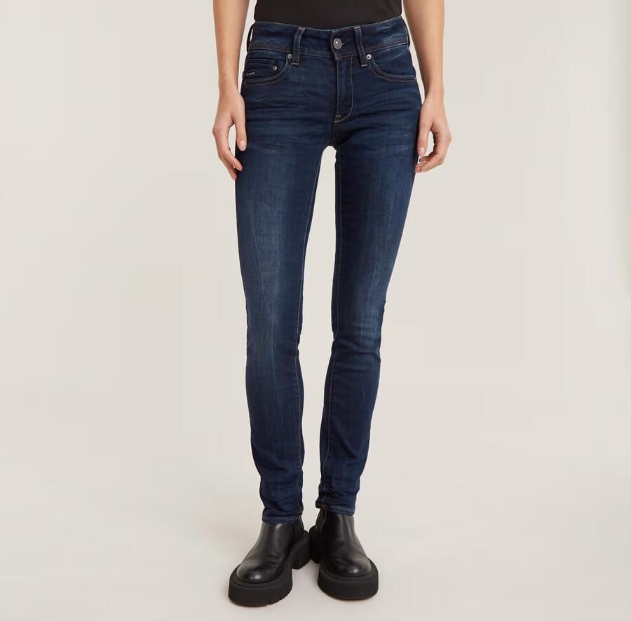 G-Star RAW Straight jeans Midge 5-pocketsmodel met markante stiknaden - Foto 6