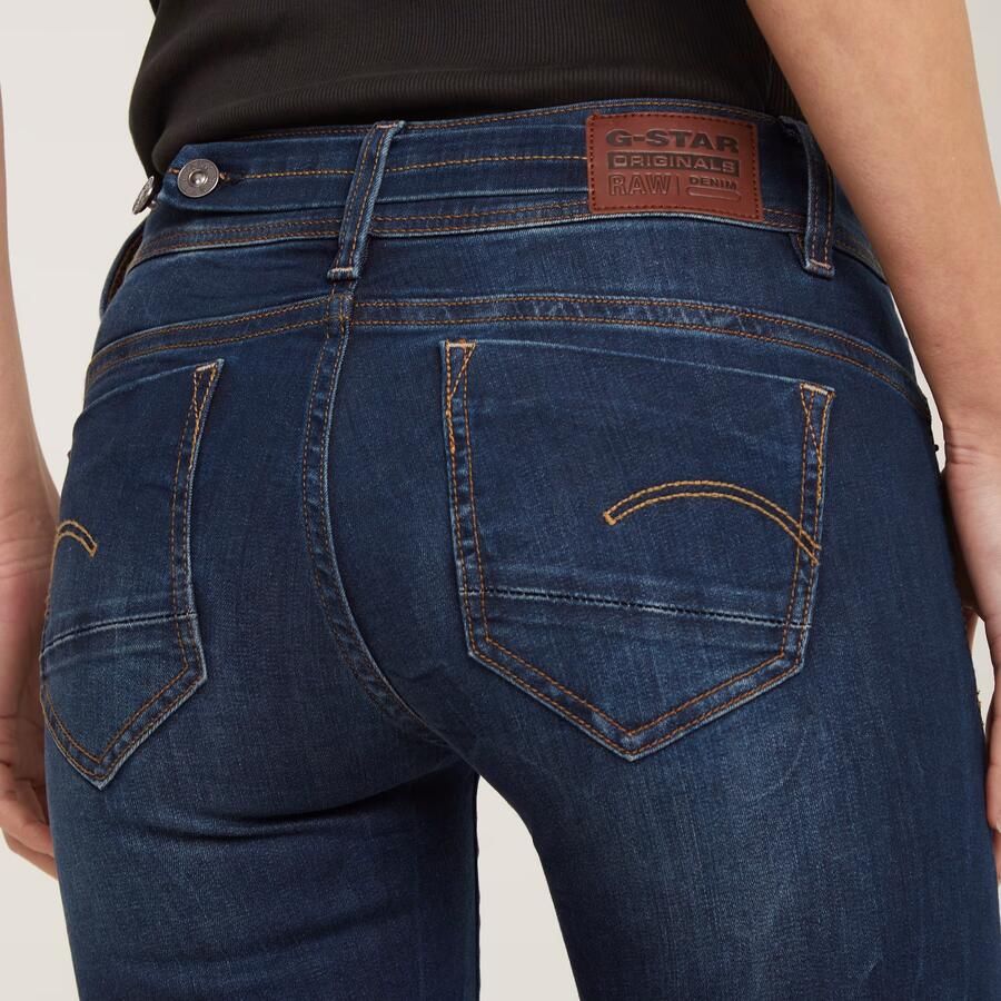 G-Star RAW Straight jeans Midge 5-pocketsmodel met markante stiknaden - Foto 2