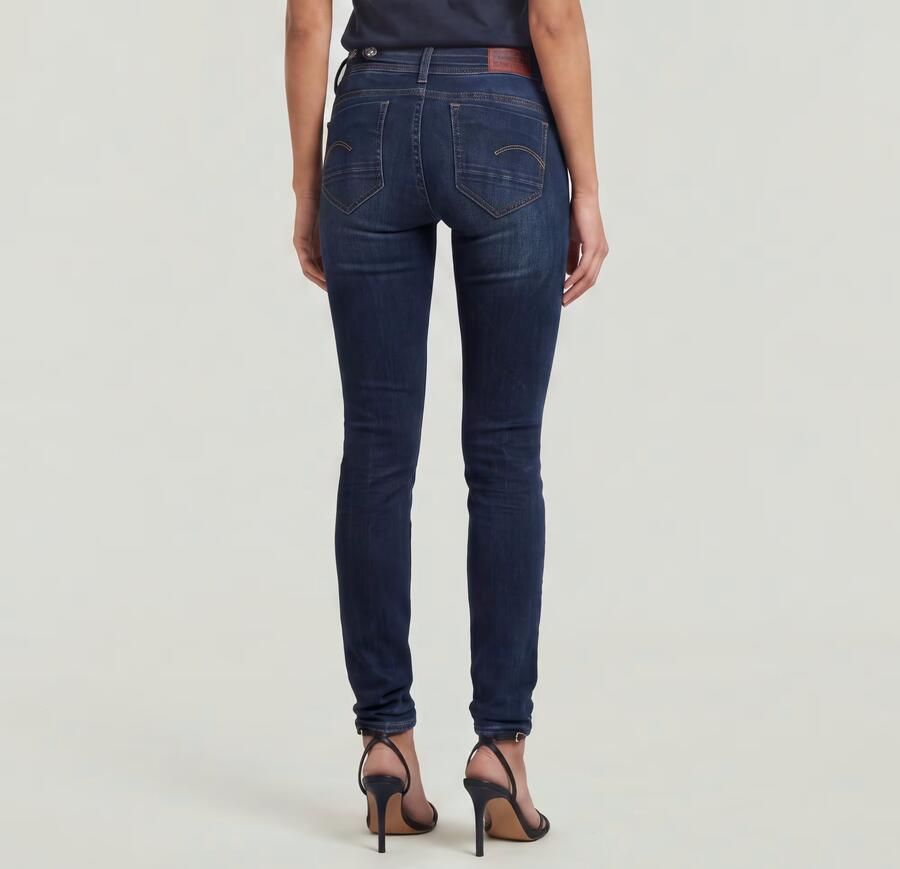 G-Star RAW Straight jeans Midge 5-pocketsmodel met markante stiknaden - Foto 4