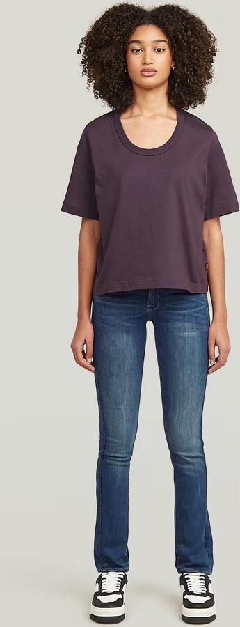 G-Star RAW Midge Straight Jeans II Donkerblauw Dames - Foto 5